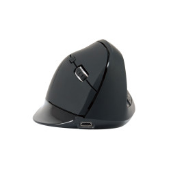 Conceptronic LORCAN03B LORCAN03B, mano derecha, Diseño vertical, Óptico, Bluetooth, 1600 DPI, Negro