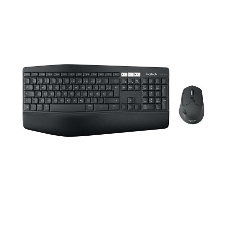 Logitech 920-008223 920-008223, Completo (100%), Inalámbrico, RF Wireless + Bluetooth, QWERTZ, Negro, Ratón incluido