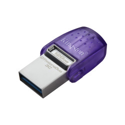 Kingston Technology DTDUO3CG3/128GB DataTraveler 128GB microDuo 3C 200MB/s dual USB-A + USB-C, 128 GB, USB Type-A / USB Type-C,