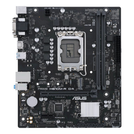ASUS 90MB1B40-M0ECY0 PRIME H610M-R D4, Intel, LGA 1700, Intel® Celeron®, Intel® Core™ i3, Intel® Core™ i5, Intel®