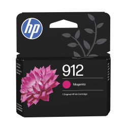 HP 3YL78AE Cartucho de tinta Original 912 magenta, Rendimiento estándar, Magenta, Tinta a base de pigmentos, 2,93 ml, 1