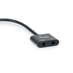 Equip 133469 Adaptador DAC de audio USB-C a dual de 3,5 mm, USB C, Macho, 2 x 3.5mm, Hembra, 0,15 m, Negro 2