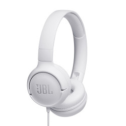 JBL JBLT500WHT Tune 500, Alámbrico, 20 - 20000 Hz, Llamadas/Música, 148 g, Auriculares, Blanco