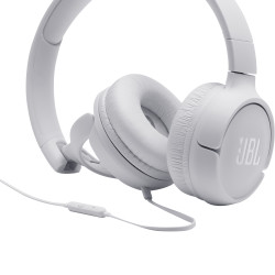 JBL JBLT500WHT Tune 500, Alámbrico, 20 - 20000 Hz, Llamadas/Música, 148 g, Auriculares, Blanco 2