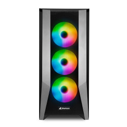 Sharkoon 4044951035069 ELITE SHARK TG7M RGB, PC, Negro, ATX, EATX, micro ATX, Mini-ITX, Juego, Multi, Ventiladores de la caja 2