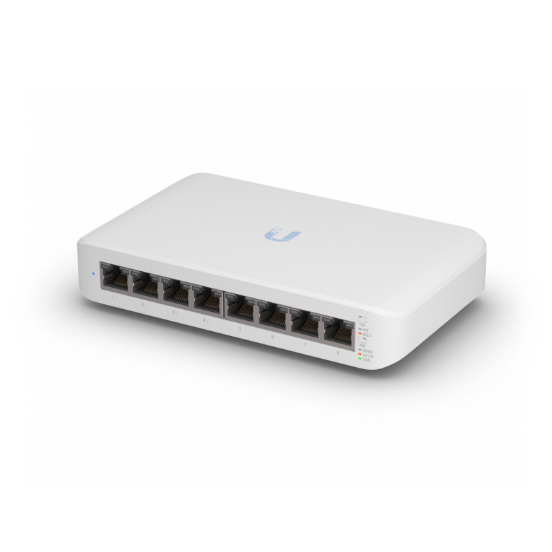 Ubiquiti USW-LITE-8-POE UniFi Switch Lite 8 PoE, Gestionado, L2, Gigabit Ethernet (10/100/1000), Energía sobre Ethernet (PoE),