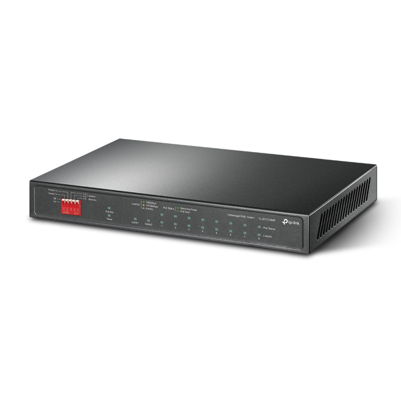 TP-Link TL-SG1210MP TL-SG1210MP, No administrado, Gigabit Ethernet (10/100/1000), Energía sobre Ethernet (PoE)