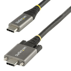 StarTech.com USB31CCSLKV50CM Cable 50cm USB-C con Tornillos Laterales de Fijación - 10Gbps - Cable USB Tipo C USB 3.2 Gen 2 -