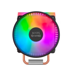 Mars Gaming MCPU44 Disipador CPU Dual ARGB, 4 Heatpipes HCT, TDP 160 W, Ventilador Ultra-silencioso PWM 11 cm, MCPU44, 2