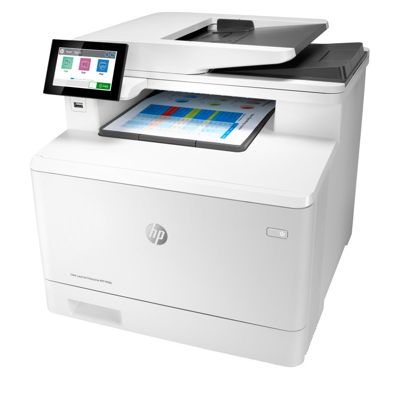 HP 3QA55A Color LaserJet Enterprise LaserJet Enterprise M480f Multifunction Color Impresora, Solo Ethernet; Fotocopiadora,