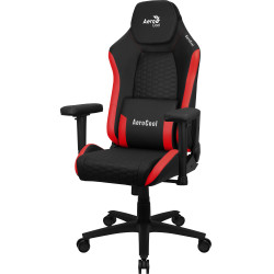 Aerocool CROWNBR CROWNBR Rojo, Silla Gaming Ergonómica, Cojines Ajustables, Cuero Sintético Premium, Silla para videojuegos