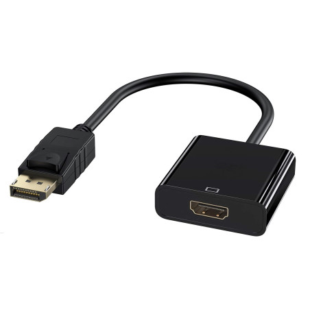 Ewent EC1455 EC1455, 0,15 m, DisplayPort, HDMI, Macho, Hembra, Derecho