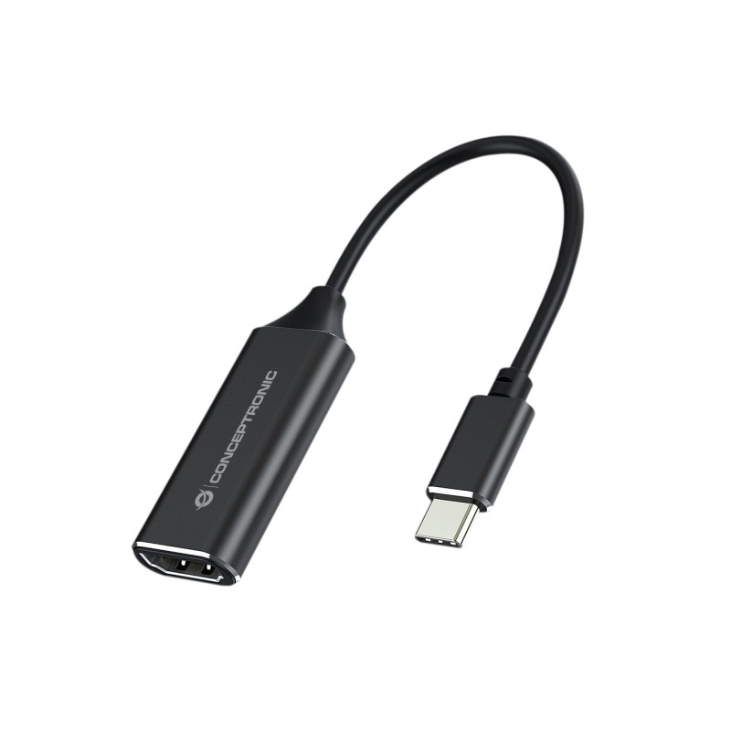 Conceptronic ABBY03B ABBY03B, HDMI tipo A (Estándar), USB Tipo C, Hembra, Macho, Derecho, Derecho