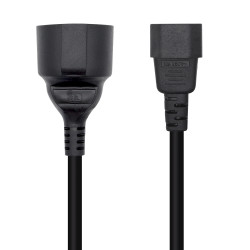 AISENS A132-0467 Cable Alimentación 16A, C14/M A CEE7/H, 25cm, 0,25 m, C14 acoplador, CEE7/7