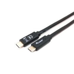 Equip 128347 128347 Cable USB 3.2 Gen 1 C a C, M/M , 2,0m, PD 60W, 5Gbps, Negro, 2 m, USB C, USB C, USB 3.2 Gen 1 (3.1 Gen 1), 2