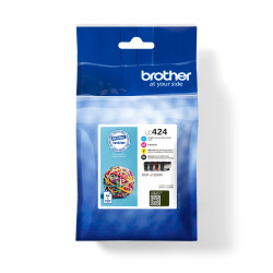 Brother LC424VAL LC424VAL, Negro, Cian, Magenta, Amarillo, 4 pieza(s), 750 páginas, 750 páginas, Multipack