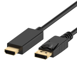 Ewent EC1431 EC1431, 1,8 m, DisplayPort, HDMI tipo A (Estándar), Macho, Macho, Derecho
