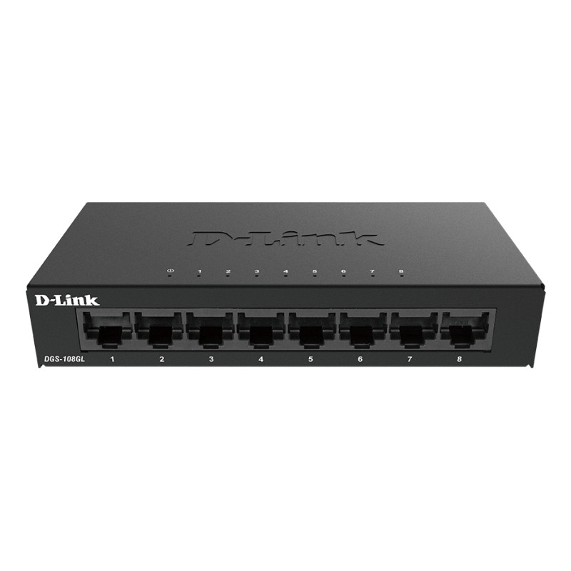 D-Link DGS-108GL DGS-108GL, No administrado, Gigabit Ethernet (10/100/1000)