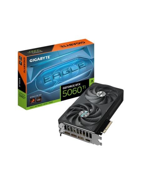 GIGABYTE GeForce RTX 5060 Ti EAGLE OC 8G Tarjeta Gráfica – 8 GB GDDR7, 128 bits, PCI-E 5.0, 2617 MHz Frecuencia del núcleo, 3 x 