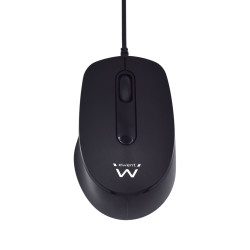 Ewent EW3159 EW3159, Ambidextro, Óptico, USB tipo A, 1000 DPI, Negro
