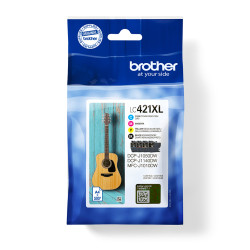 Brother LC421XLVAL LC-421XLVAL, Alto rendimiento (XL), Negro, Cian, Magenta, Amarillo, 4 pieza(s), 500 páginas, 500 páginas,