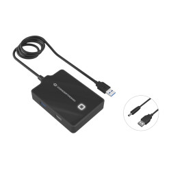 Conceptronic HUBBIES10B HUBBIES10B, USB 3.2 Gen 1 (3.1 Gen 1) Type-A, Negro, USB 2.0, USB 3.2 Gen 1 (3.1 Gen 1) Type-A, China,