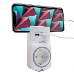 Ewent EW1225 EW1225, Interior, Corriente alterna, Blanco