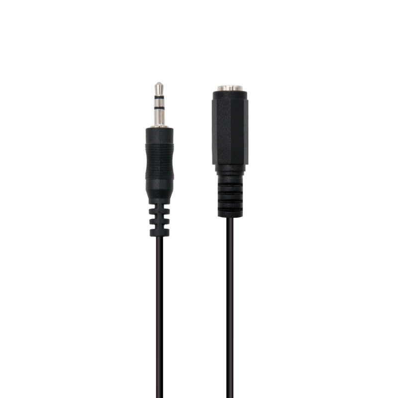 Ewent EC1650 EC1650, 3,5mm, Macho, 3,5mm, Hembra, 2 m, Negro