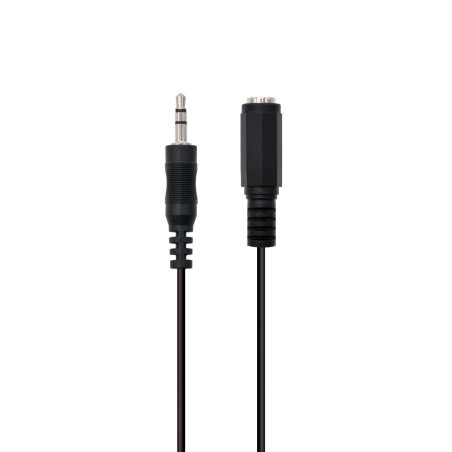 Ewent EC1650 EC1650, 3,5mm, Macho, 3,5mm, Hembra, 2 m, Negro