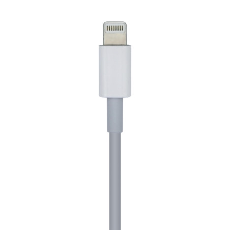 AISENS A102-0442 Cable USB 2.0 USB-С A Lightning PD 2A, Lightning/M-USB-С/M, Blanco, 1.0m, 1 m, Lightning, USB C, Macho,