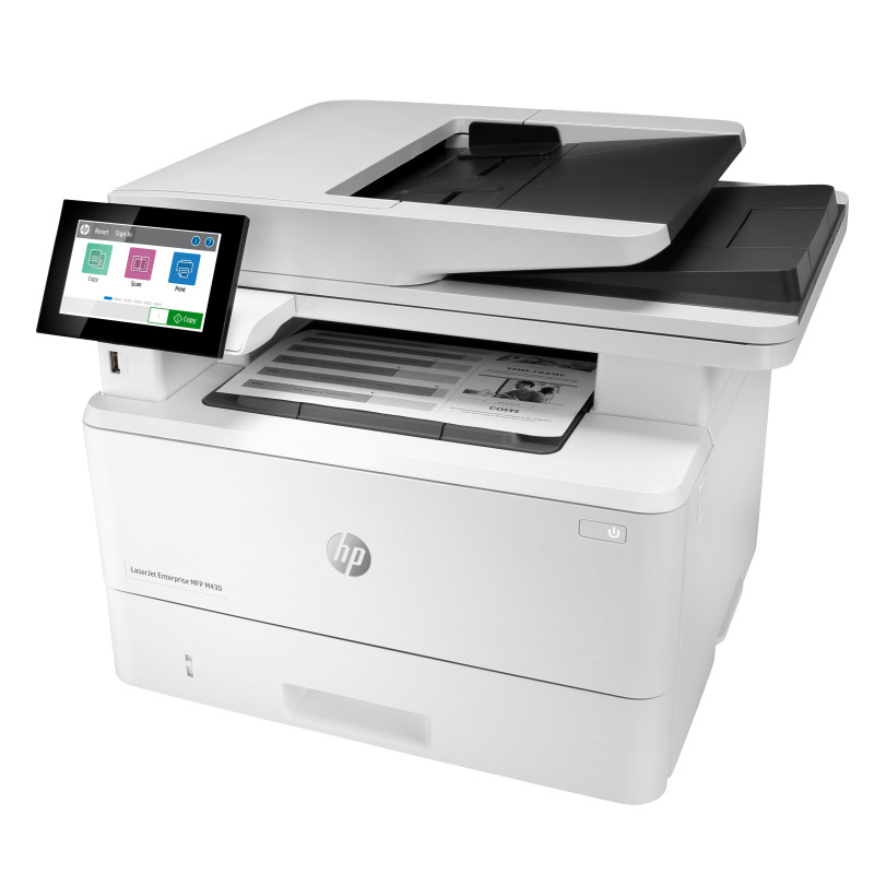 HP 3PZ55A LaserJet Enterprise M430f Multifunction Blanco y negro Impresora, Solo Ethernet; Fotocopiadora, escáner, Laser,
