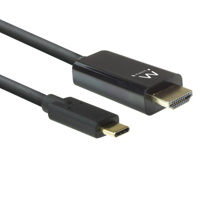 Ewent EW9824 EW9824, 2 m, USB Tipo C, HDMI tipo A (Estándar), Macho, Macho, Derecho