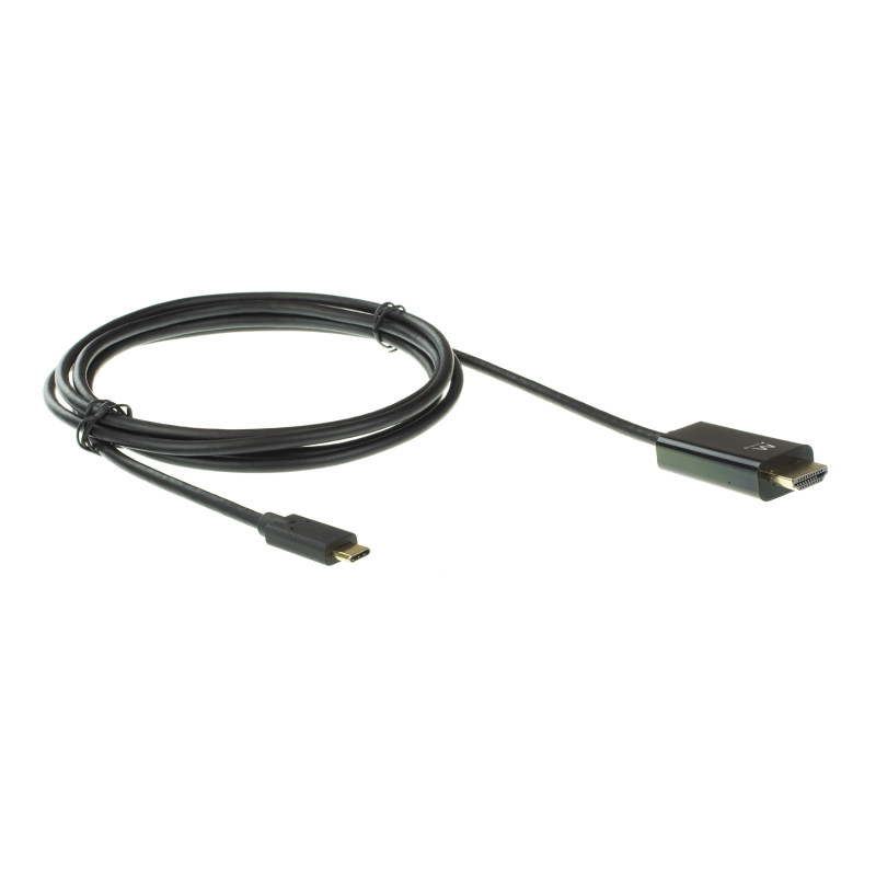 Ewent EW9824 EW9824, 2 m, USB Tipo C, HDMI tipo A (Estándar), Macho, Macho, Derecho