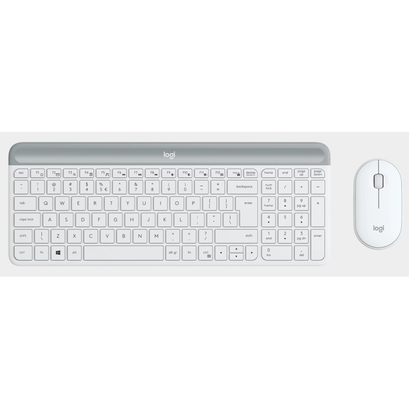 Logitech 920-009199 920-009199, Completo (100%), Inalámbrico, RF inalámbrico, Blanco, Ratón incluido