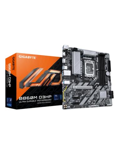 GIGABYTE B860M D3HP Placa base - CPUs Intel Core Ultra, VRM de 4+1+2+1 fases, hasta 9066MHz DDR5, 2xPCIe 4.0 M.2, LAN GbE, USB 3