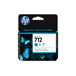 HP 3ED67A Cartucho de Tinta DesignJet 712 cian de 29 ml, Impresora HP DesignJet de las series T210, T230, T250, T630 y T650,