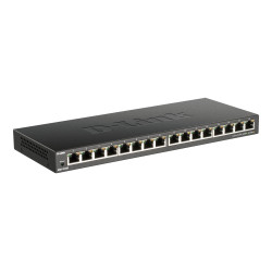 D-Link DGS-1016S DGS-1016S, No administrado, Gigabit Ethernet (10/100/1000), Bidireccional completo (Full duplex)