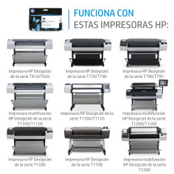 HP C9374A Cartucho de tinta gris 72 de 130 ml, Impresora HP DesignJet serie T610, impresora serie T620, impresora serie T770, 2