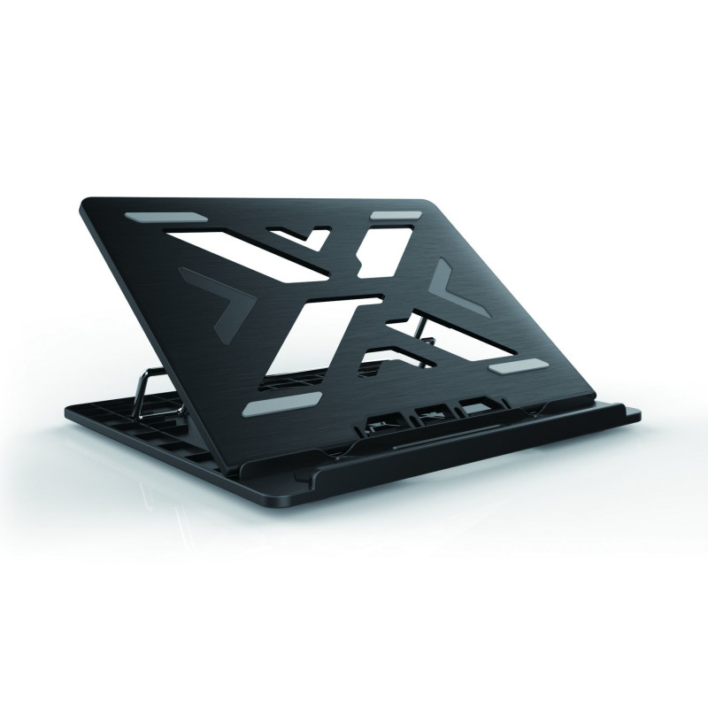 Conceptronic THANA03B ERGO Laptop Cooling Stand, Soporte para ordenador portátil, Negro, 39,6 cm (15.6"), 50 kg, 258 mm, 302 mm