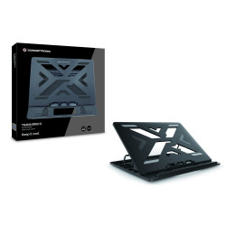Conceptronic THANA03B ERGO Laptop Cooling Stand, Soporte para ordenador portátil, Negro, 39,6 cm (15.6"), 50 kg, 258 mm, 302 mm 2