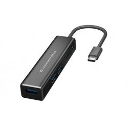 Conceptronic DONN08B DONN08B, USB 3.2 Gen 1 (3.1 Gen 1) Type-C, Negro, MicroSD (TransFlash), SD, SDHC, SDXC, USB 3.2 Gen 1 (3.1 2