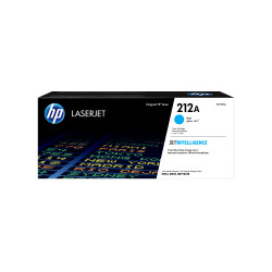 HP W2121A Cartucho de tóner Original LaserJet 212A cian, 4500 páginas, 0 páginas, Cian, 1 pieza(s)