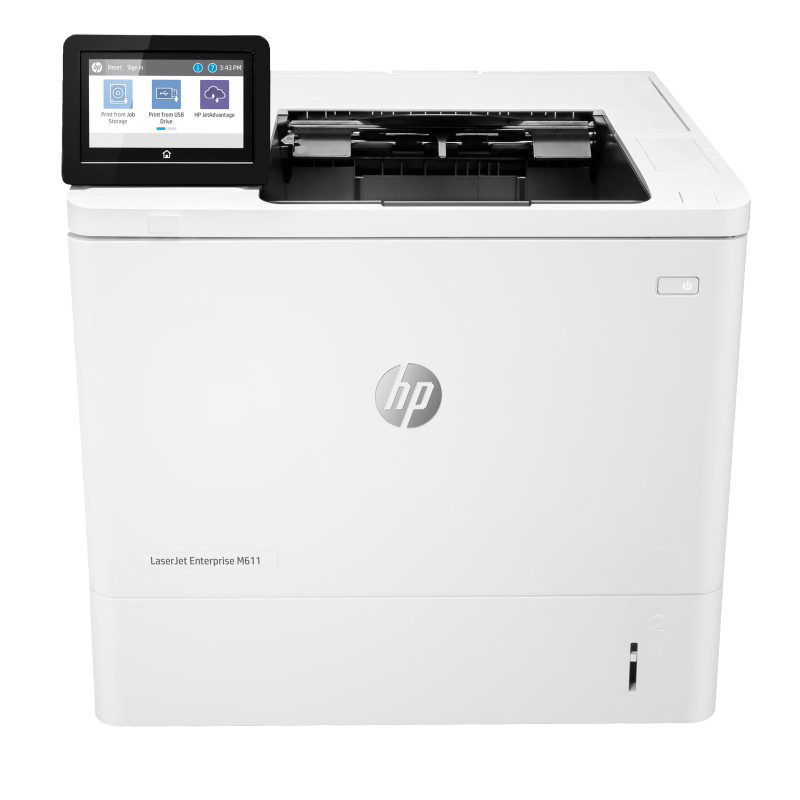HP 7PS84A LaserJet Enterprise M611dn Blanco y negro Impresora, Solo Ethernet; A doble cara, Laser, 1200 x 1200 DPI, A4, 61 ppm,
