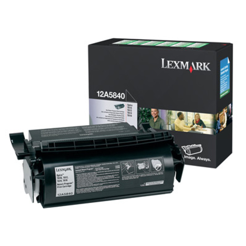 Lexmark 12A5840 12A5840, 10000 páginas, Negro, 1 pieza(s)