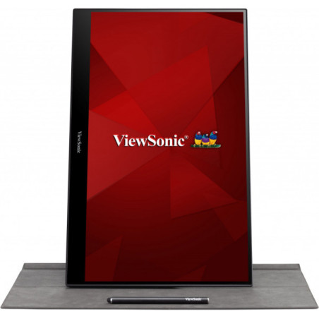 Viewsonic TD1655 TD1655, 39,6 cm (15.6"), 1920 x 1080 Pixeles, Full HD, LED, 6,5 ms, Negro, Plata