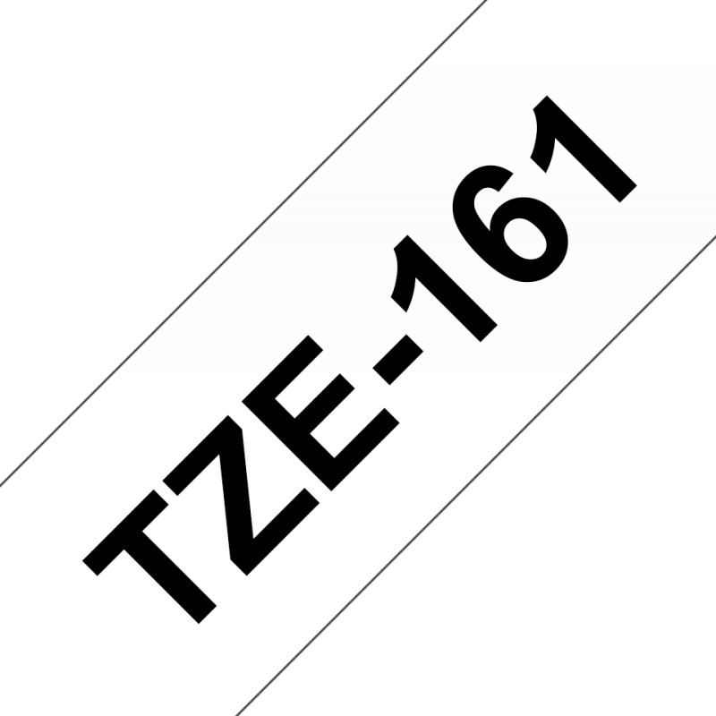Brother TZE-161 TZE-161, Negro sobre transparente, TZe, Transferencia térmica, China, 5 año(s), Brother