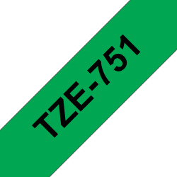 Brother TZE-751 TZE-751, Negro sobre verde, TZe, Gris, Transferencia térmica, Filipinas, 5 año(s)