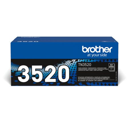 Brother TN-3520 TN-3520, 20000 páginas, Negro, 1 pieza(s)