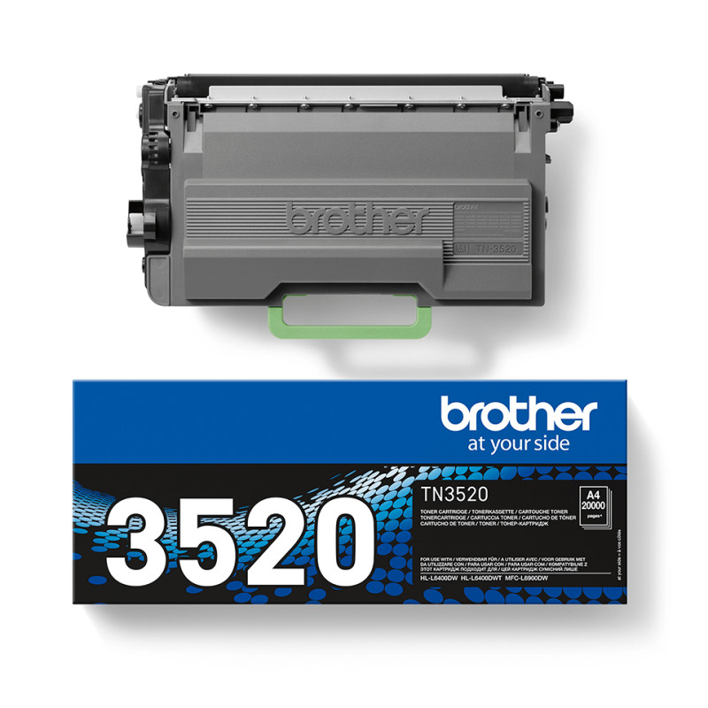 Brother TN-3520 TN-3520, 20000 páginas, Negro, 1 pieza(s)