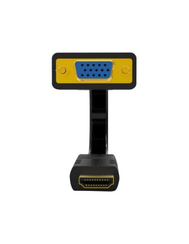 Ewent EW9869 adaptador de cable de vídeo 0,15 m HDMI tipo A (Estándar) VGA (D-Sub) Negro